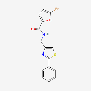 5-bromo-N-[(2-phenyl-1,3-thiazol-4-yl)methyl]furan-2-carboxamide