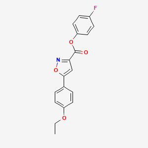 4-Fluorophenyl 5-(4-ethoxyphenyl)-1,2-oxazole-3-carboxylate