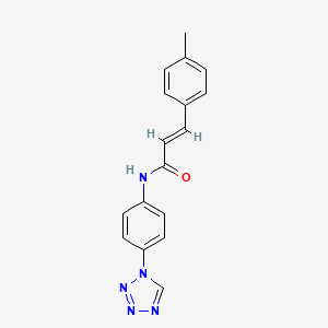 molecular formula C17H15N5O B11345342 (2E)-3-(4-methylphenyl)-N-[4-(1H-tetrazol-1-yl)phenyl]prop-2-enamide 