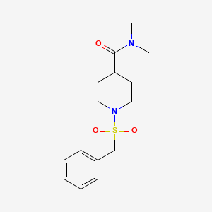 molecular formula C15H22N2O3S B11345354 1-(benzylsulfonyl)-N,N-dimethylpiperidine-4-carboxamide 