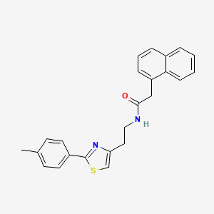 N-{2-[2-(4-methylphenyl)-1,3-thiazol-4-yl]ethyl}-2-(naphthalen-1-yl)acetamide