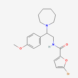 N-[2-(azepan-1-yl)-2-(4-methoxyphenyl)ethyl]-5-bromofuran-2-carboxamide