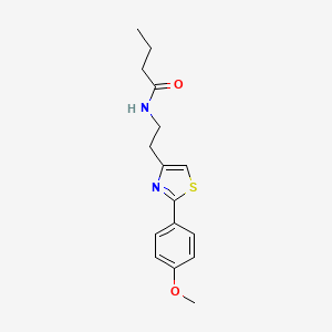 N-{2-[2-(4-methoxyphenyl)-1,3-thiazol-4-yl]ethyl}butanamide