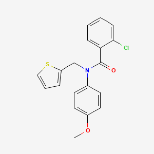 2-chloro-N-(4-methoxyphenyl)-N-(thiophen-2-ylmethyl)benzamide