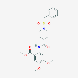 Methyl 4,5-dimethoxy-2-[({1-[(2-methylbenzyl)sulfonyl]piperidin-4-yl}carbonyl)amino]benzoate