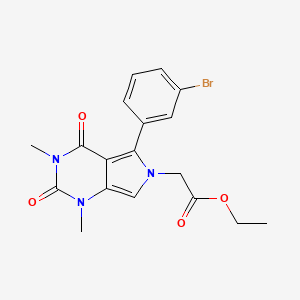 ethyl [5-(3-bromophenyl)-1,3-dimethyl-2,4-dioxo-1,2,3,4-tetrahydro-6H-pyrrolo[3,4-d]pyrimidin-6-yl]acetate