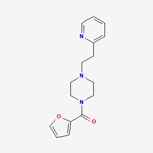 molecular formula C16H19N3O2 B11345482 Piperazine, 1-(2-furanylcarbonyl)-4-[2-(2-pyridinyl)ethyl]- CAS No. 90125-71-6