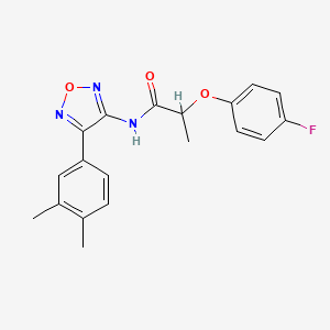 N-[4-(3,4-dimethylphenyl)-1,2,5-oxadiazol-3-yl]-2-(4-fluorophenoxy)propanamide