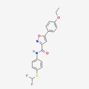 N-{4-[(difluoromethyl)sulfanyl]phenyl}-5-(4-ethoxyphenyl)-1,2-oxazole-3-carboxamide