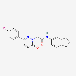 N-(2,3-dihydro-1H-inden-5-yl)-2-[3-(4-fluorophenyl)-6-oxopyridazin-1(6H)-yl]acetamide