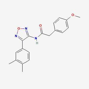 N-[4-(3,4-dimethylphenyl)-1,2,5-oxadiazol-3-yl]-2-(4-methoxyphenyl)acetamide