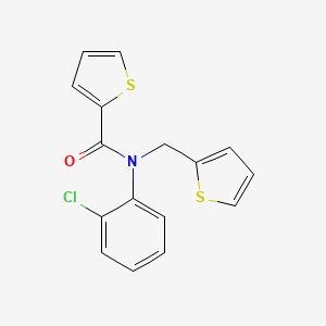 N-(2-chlorophenyl)-N-(thiophen-2-ylmethyl)thiophene-2-carboxamide