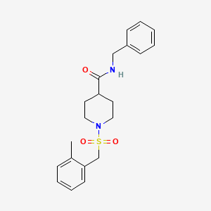 N-benzyl-1-[(2-methylbenzyl)sulfonyl]piperidine-4-carboxamide