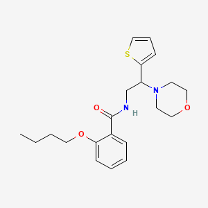 2-butoxy-N-[2-(morpholin-4-yl)-2-(thiophen-2-yl)ethyl]benzamide