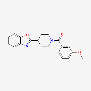 2-[1-(3-Methoxybenzoyl)piperidin-4-yl]-1,3-benzoxazole