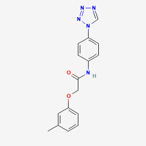 2-(3-methylphenoxy)-N-[4-(1H-tetrazol-1-yl)phenyl]acetamide