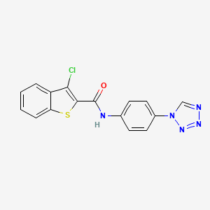 3-chloro-N-[4-(1H-tetrazol-1-yl)phenyl]-1-benzothiophene-2-carboxamide