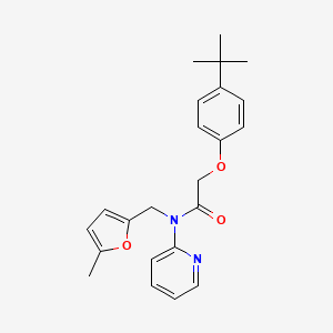 2-(4-tert-butylphenoxy)-N-[(5-methylfuran-2-yl)methyl]-N-(pyridin-2-yl)acetamide