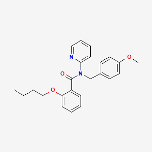 molecular formula C24H26N2O3 B11345726 2-butoxy-N-(4-methoxybenzyl)-N-(pyridin-2-yl)benzamide 