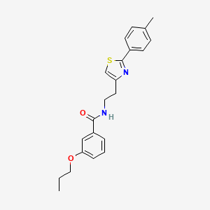 N-{2-[2-(4-methylphenyl)-1,3-thiazol-4-yl]ethyl}-3-propoxybenzamide