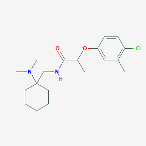 2-(4-chloro-3-methylphenoxy)-N-{[1-(dimethylamino)cyclohexyl]methyl}propanamide