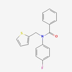 N-(4-fluorophenyl)-N-(thiophen-2-ylmethyl)benzamide