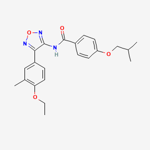 N-[4-(4-ethoxy-3-methylphenyl)-1,2,5-oxadiazol-3-yl]-4-(2-methylpropoxy)benzamide