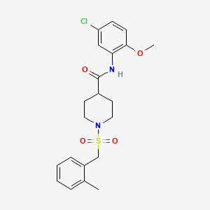 N-(5-chloro-2-methoxyphenyl)-1-[(2-methylbenzyl)sulfonyl]piperidine-4-carboxamide