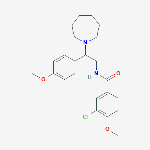 N-[2-(azepan-1-yl)-2-(4-methoxyphenyl)ethyl]-3-chloro-4-methoxybenzamide