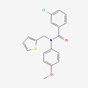 3-chloro-N-(4-methoxyphenyl)-N-(thiophen-2-ylmethyl)benzamide