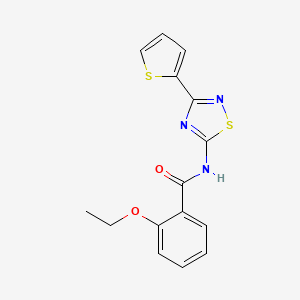 2-ethoxy-N-[3-(thiophen-2-yl)-1,2,4-thiadiazol-5-yl]benzamide