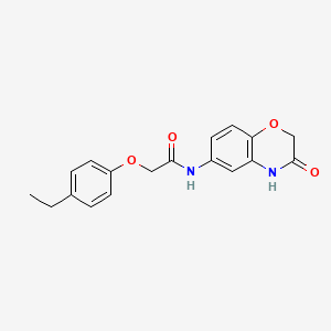 2-(4-ethylphenoxy)-N-(3-oxo-3,4-dihydro-2H-1,4-benzoxazin-6-yl)acetamide