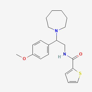 N-[2-(azepan-1-yl)-2-(4-methoxyphenyl)ethyl]thiophene-2-carboxamide