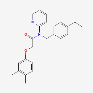 molecular formula C24H26N2O2 B11345890 2-(3,4-dimethylphenoxy)-N-(4-ethylbenzyl)-N-(pyridin-2-yl)acetamide 