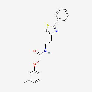 2-(3-methylphenoxy)-N-[2-(2-phenyl-1,3-thiazol-4-yl)ethyl]acetamide