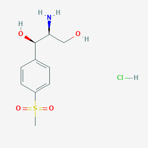 molecular formula C10H16ClNO4S B113459 (1R,2S)-2-氨基-1-(4-甲基磺酰基苯基)丙烷-1,3-二醇；盐酸盐 CAS No. 56724-21-1