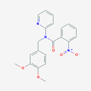 N-(3,4-dimethoxybenzyl)-2-nitro-N-(pyridin-2-yl)benzamide