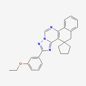 2-(3-ethoxyphenyl)-5H-spiro[benzo[h][1,2,4]triazolo[1,5-c]quinazoline-4,1'-cyclopentane]