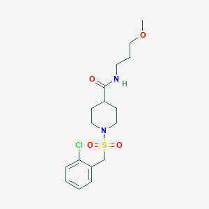 1-[(2-chlorobenzyl)sulfonyl]-N-(3-methoxypropyl)piperidine-4-carboxamide