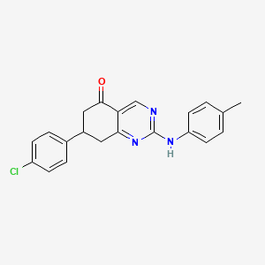 7-(4-chlorophenyl)-2-[(4-methylphenyl)amino]-7,8-dihydroquinazolin-5(6H)-one