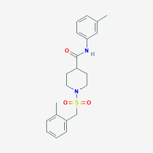 1-[(2-methylbenzyl)sulfonyl]-N-(3-methylphenyl)piperidine-4-carboxamide