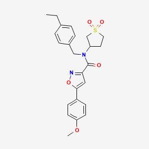 N-(1,1-dioxidotetrahydrothiophen-3-yl)-N-(4-ethylbenzyl)-5-(4-methoxyphenyl)-1,2-oxazole-3-carboxamide