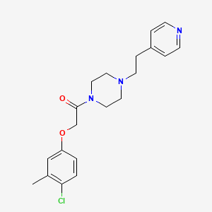 2-(4-Chloro-3-methylphenoxy)-1-{4-[2-(pyridin-4-yl)ethyl]piperazin-1-yl}ethanone