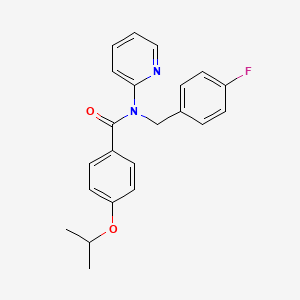 N-(4-fluorobenzyl)-4-(propan-2-yloxy)-N-(pyridin-2-yl)benzamide