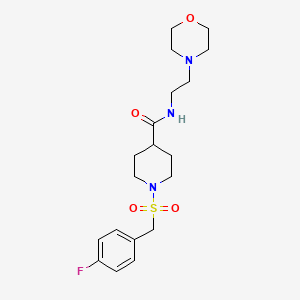 1-[(4-fluorobenzyl)sulfonyl]-N-[2-(morpholin-4-yl)ethyl]piperidine-4-carboxamide