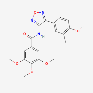 3,4,5-trimethoxy-N-[4-(4-methoxy-3-methylphenyl)-1,2,5-oxadiazol-3-yl]benzamide