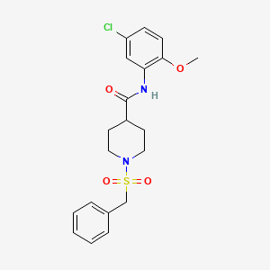 1-(benzylsulfonyl)-N-(5-chloro-2-methoxyphenyl)piperidine-4-carboxamide