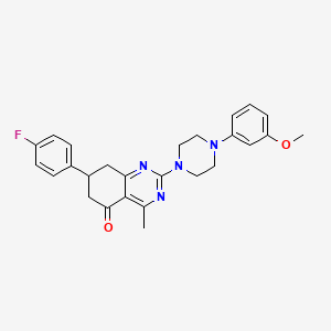 7-(4-fluorophenyl)-2-[4-(3-methoxyphenyl)piperazin-1-yl]-4-methyl-7,8-dihydroquinazolin-5(6H)-one