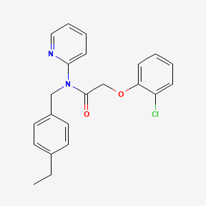 2-(2-chlorophenoxy)-N-(4-ethylbenzyl)-N-(pyridin-2-yl)acetamide