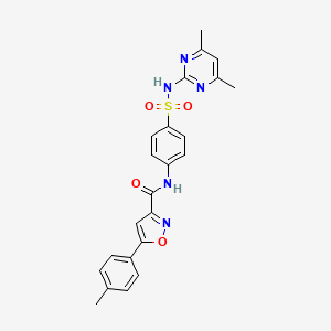 N-{4-[(4,6-dimethylpyrimidin-2-yl)sulfamoyl]phenyl}-5-(4-methylphenyl)-1,2-oxazole-3-carboxamide